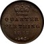 UK Quarter Farthing Victoria 1852 KM# 737 QUARTER FARTHING coin reverse