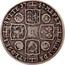 UK Shilling George II Roses at angles 1743/1 KM# 583.1 F ∙ D ∙ B ∙ - ET ∙ L ∙ D ∙ S ∙ R ∙ I ∙ - A ∙ T ∙ ET ∙ E ∙ - M ∙ B ∙ F ∙ ET ∙ - H ∙ REX ∙ coin reverse