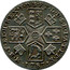 UK Shilling George III hearts in Hanoverian shield 1787 KM# 607.2 F ∙ D ∙ B ∙ - ET ∙ L ∙ D ∙ S ∙ R ∙ I ∙ - A ∙ T ∙ ET ∙ E ∙ - M ∙ B ∙ F ∙ ET ∙ - H ∙ REX ∙ coin reverse
