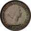UK Six Pence Elizabeth II 1953 Proof KM# 889 + ELIZABETH II DEI GRATIA BRITT:OMN:REGINA coin obverse