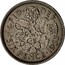 UK Six Pence Elizabeth II 1953 Proof KM# 889 FID∙ DEF∙ SIX PENCE 1953 E.F C.T coin reverse