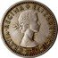 UK Six Pence Elizabeth II (1st portrait) 1954 KM# 903 + ELIZABETH∙II∙DEI∙GRATIA∙REGINA coin obverse