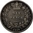 UK Six Pence William IV 1837 KM# 712 SIX PENCE coin reverse