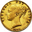 UK Sovereign Victoria 1842 KM# 736.1 VICTORIA DEI GRATIA coin obverse