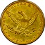 USA Ten D. Liberty Eagle 1861 KM# 68 * CLARK GRUBER & CO DENVER * TEN D. coin reverse
