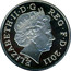 UK Ten Pence Elizabeth II 2011 Proof KM# 1110a ELIZABETH II D G REG F D *DATE* coin obverse