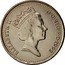 UK Ten Pence Elizabeth II 1992 KM# 938b ELIZABETH II D∙G∙REG∙F∙D∙1996 RDM coin obverse
