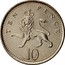 UK Ten Pence Elizabeth II 1992 KM# 938b TEN PENCE 10 coin reverse