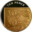 UK Ten Pence Royal Shield 2012 Proof KM# 1110a.1 TEN PENCE coin reverse