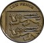 UK Ten Pence Royal Shield magnetic 2011 British Royal Mint KM# 1110d TEN PENCE coin reverse