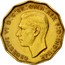 UK Three Pence George VI 1937 Proof KM# 849 GEORGIVS VI D:G:BR:OMN:REX F:D:IND:IMP. H P coin obverse
