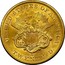 USA Twenty D. Liberty Head 1862 S KM# A74.1 UNITED STATES OF AMERICA TWENTY D. coin reverse
