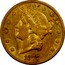USA Twenty Dollars Liberty Double Eagle 1877 CC KM# 74.3 LIBERTY DATE coin obverse