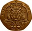 UK Twenty Pence Tudor Rose 2002 British Royal Mint Proof KM# 990b TWENTY PENCE *DATE* 20 coin reverse