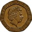 UK Twenty Pence Twenty Pence 2008 KM# 1111 ELIZABETH∙II∙D∙G REG∙F∙D∙2008 IRB coin obverse