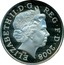 UK Two Pence Elizabeth II 2008 Proof KM# 1108a ELIZABETH∙II∙D∙G REG∙F∙D∙2008 IRB coin obverse