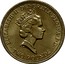 UK Two Pounds 13th Commonwealth Games, Edinburgh 1986 KM# 947 ELIZABETH∙II∙DEI∙GRATIA∙REGINA∙F∙D ∙ TWO POUNDS ∙ RDM coin obverse