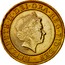 UK Two Pounds 50th Anniversary of the Discovery of DNA (2003) British Royal Mint Proof KM# 1037 ELIZABETH∙II∙DEI∙GRA∙REG∙FID∙DEF ∙ IRB coin obverse