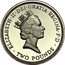 UK Two Pounds Commonwealth Games 1986 1986 Proof KM# 947b ELIZABETH∙II∙DEI∙GRATIA∙REGINA∙F∙D ∙ TWO POUNDS ∙ RDM coin obverse
