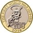 UK Two Pounds The 100th Anniversary of the First World War 2014 KM# 1279 THE FIRST WORLD WAR 1914-1918 "YOUR COUNTRY NEEDS YOU" 2014 JB coin reverse