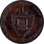 UK 1/2 Penny Essex - Hornchurch / George Cotton ND (1795)  HORNCHURCH ROMFORD AND HAVERING LIBERTY OF HAVERING ATTE BOWER coin reverse