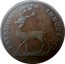 UK 1/2 Penny Freedom with innocence 1797  FREEDOM WITH INNOCENCE coin obverse