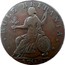 UK 1/2 Penny Freedom with innocence 1797  RULE BRITANNIA 1797 coin reverse