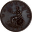 UK 1/2 Penny George III Pattern 1799 SOHO BRITANNIA SOHO 1799 coin reverse