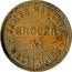 New Zealand 1/2 Penny James Wallace 1859 KM# Tn68 JAMES WALLACE GROCER &C WELLINGTON coin obverse