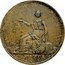 New Zealand 1/2 Penny James Wallace 1859 KM# Tn68 1859 coin reverse