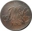 UK 1/2 Penny (Long Live The King) J M & CO 1795 coin reverse