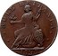 UK 1/2 Penny Middlesex - For General Convenience 1797  * * RULE BRITANIA * * 1797 coin reverse