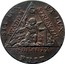 UK 1/2 Penny (Middlesex - Freemasons) SIT LUX ET LUX FUIT WISDOM STRENGTH & BEAUTY coin reverse