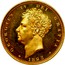UK 1/2 Sovereign Pattern 1825 KM# Pn89 GEORGIUS IV DEI GRATIA ∙ 1823 ∙ coin obverse