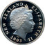 New Zealand $1 Departure of Boromir 2003 (l) Proof KM# 261 NEW ZEALAND ELIZABETH II 2003 IRB coin obverse
