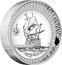 Australia 1 Dollar Dirk Hartog Australian Landing 2016 DICK HARTOG FIRST LANDING OCTOBER 1616 1 OZ 9999 SILVER P WR coin reverse