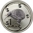 New Zealand 1 Dollar Little spotted kiwi 2004 (c) Proof KM# 152a ONE OUNCE FINE SILVER LITTLE SPOTTED KIWI 1 DOLLAR coin reverse