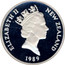 New Zealand 1 Dollar XIVth Commonwealth Games, Auckland 1989 Proof KM# 68a ELIZABETH II NEW ZEALAND 1989 RDM coin obverse