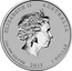 Australia 1 Dollar Year of the Goat (Colorized - Lion Privy) 2015 ELIZABETH II AUSTRALIA 1 OZ 999 SILVER 2015 1 DOLLAR IRB coin obverse