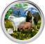 Australia 1 Dollar Year of the Goat (Colorized - Lion Privy) 2015 YEAR OF THE GOAT coin reverse