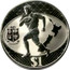 New Zealand $1 Lions Rugby Tour 2005 (l) Proof KM# 156a $1 coin reverse