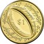 New Zealand $1 Lord of the Rings - Ring 2003 (l) Mintage includes 10,454 in sets. KM# 141 $1 coin reverse