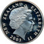 New Zealand $1 Meeting of Treebeard 2003 (l) Proof KM# 262 NEW ZEALAND ELIZABETH II 2003 IRB coin obverse