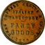 New Zealand 1 Penny Alliance Tea Company - Christchurch 1866 KM# Tn1.2 TEAS COFFEES FRUITS & SPICES ITALIAN WAREHOUSE FANCY GOODS 1866 coin reverse
