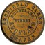 New Zealand 1 Penny Clark Archibald - Auckland 1857 KM# Tn12 ARCHIBALD CLARK SHORTLAND STREET AUCKLAND DRAPER coin obverse