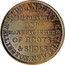 New Zealand 1 Penny Levy Lipman - Wellington 1857 KM# Tn41 LIPMAN LEVY WELLINGTON NEW ZEALAND IMPORTER AND MANUFACTURER OF BOOTS & SHOES coin obverse