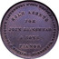 New Zealand 1 Penny Milner & Thompson 1857 KM# Tn53 MILNER & THOMPSON'S CANTERBURY MUSIC DEPÔT & PIANOFORTE WAREHOUSE SOLE AGENTS FOR JOHN BRINSMEAD & SONS PIANOS coin reverse