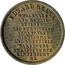 New Zealand 1 Penny Reece, Edward - Christchurch (1860-1867) KM# Tn62 EDWARD REECE WHOLESALE AND RETAIL BUILDERS AND FURNISHING IRONMONGER BIRMINGHAM AND SHEFFIELD WAREHOUSE CHRISTCHURCH CANTERBURY N.Z. coin obverse