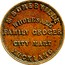 New Zealand 1 Penny Somerville M. - Auckland 1857 KM# Tn64 .SOMERVILLE WHOLESALE FAMILY GROCER CITY MART AUCKLAND coin obverse