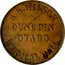 New Zealand 1 Penny Wilson A.S. - Dunedin 1857 KM# Tn71 A.S. WILSON DUNEDIN OTAGO MEDICAL HALL coin obverse